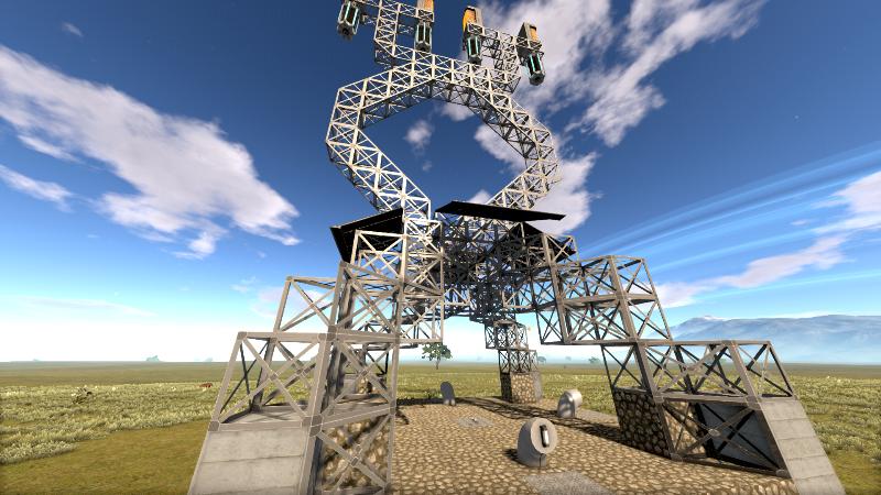 Tile-High voltage tower