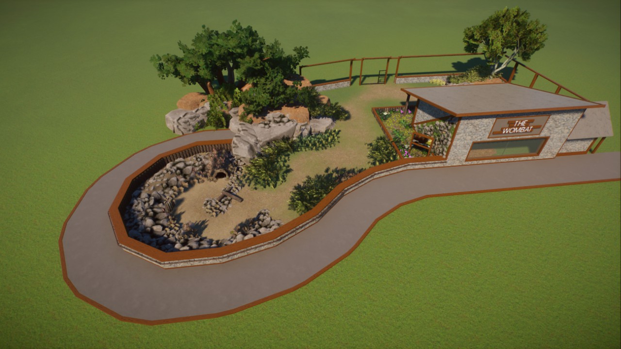 Wombat Habitat - Rustic with modern elements