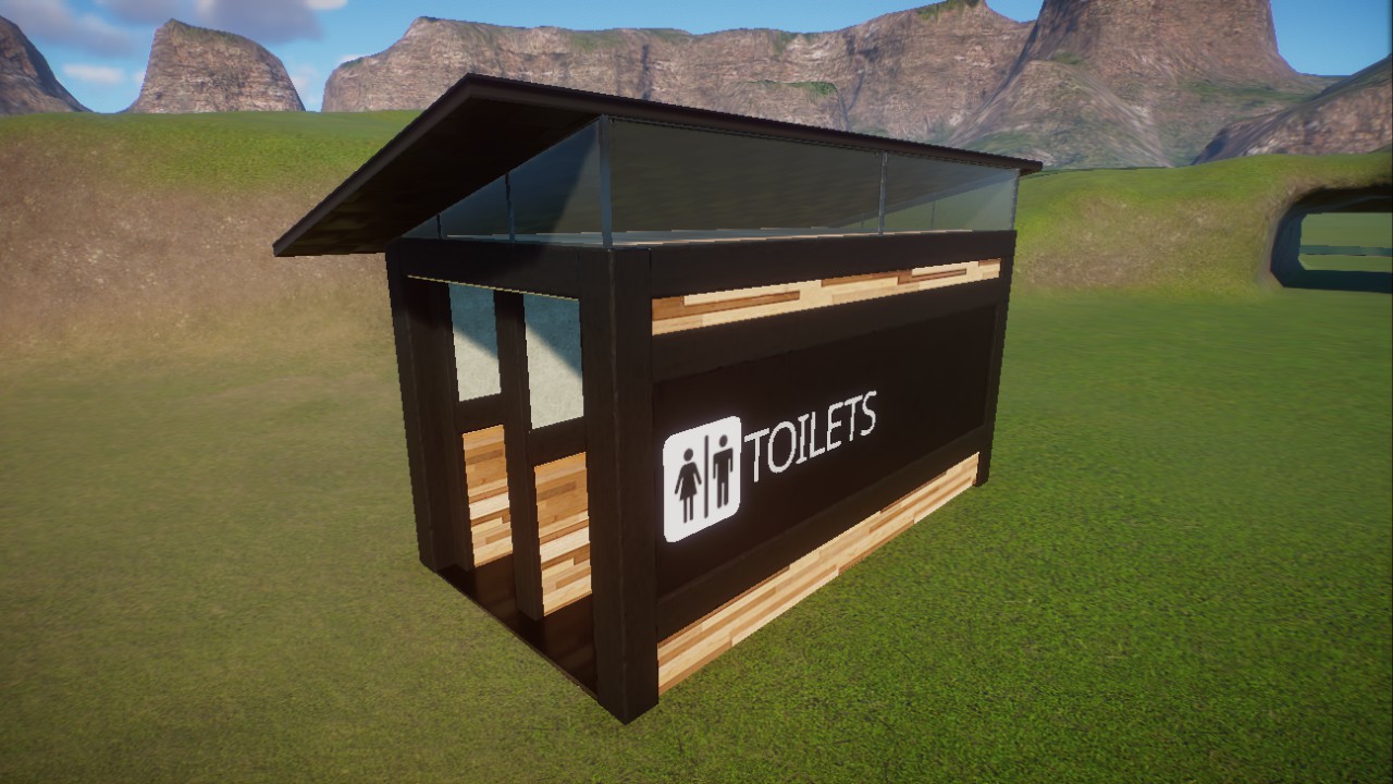 Black and Wood Toilet preview