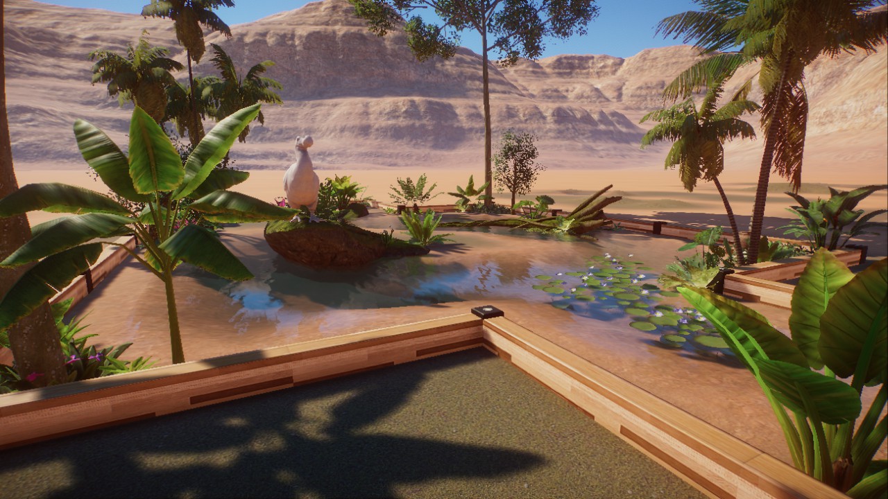 Black and Wood Tropical River Centerpiece preview