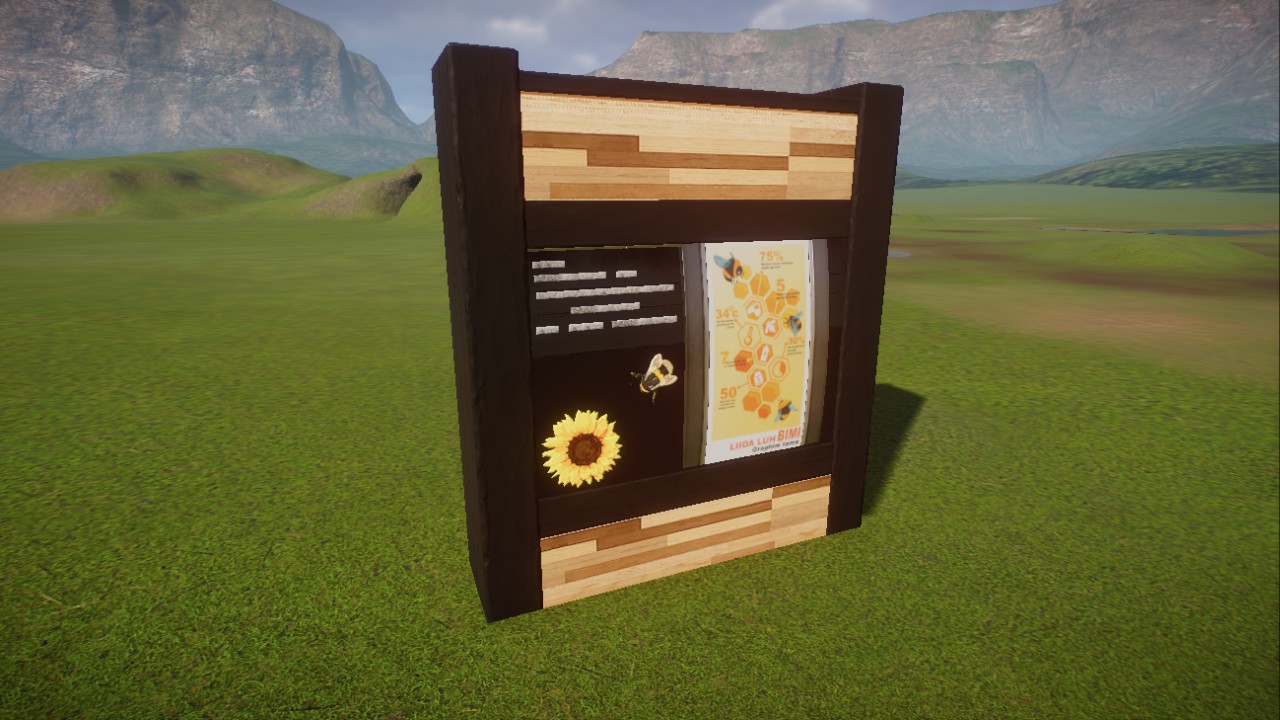 Black and Wood Conservation Board Mirror preview