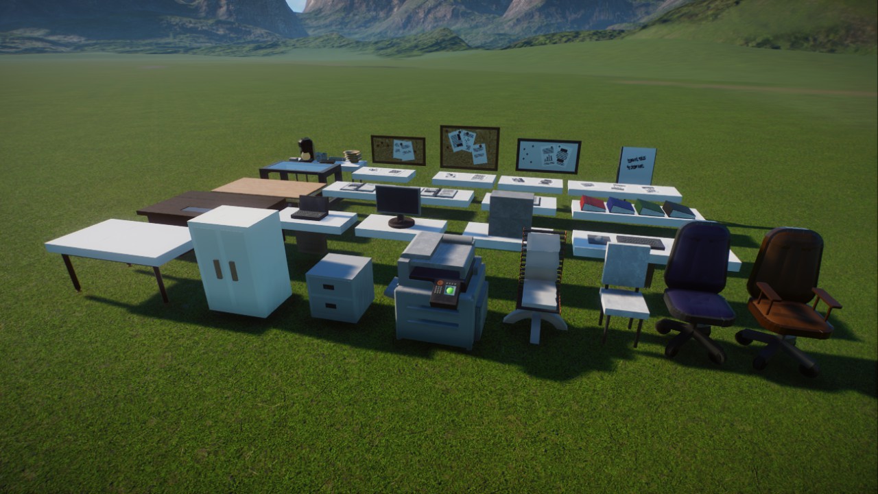 Rework of Office Props by PeteUhr - can now be selected individually