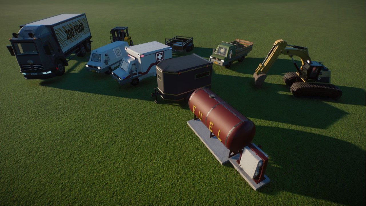 Rework of Backstage Vehicles by PeteUhr - can now be selected individually