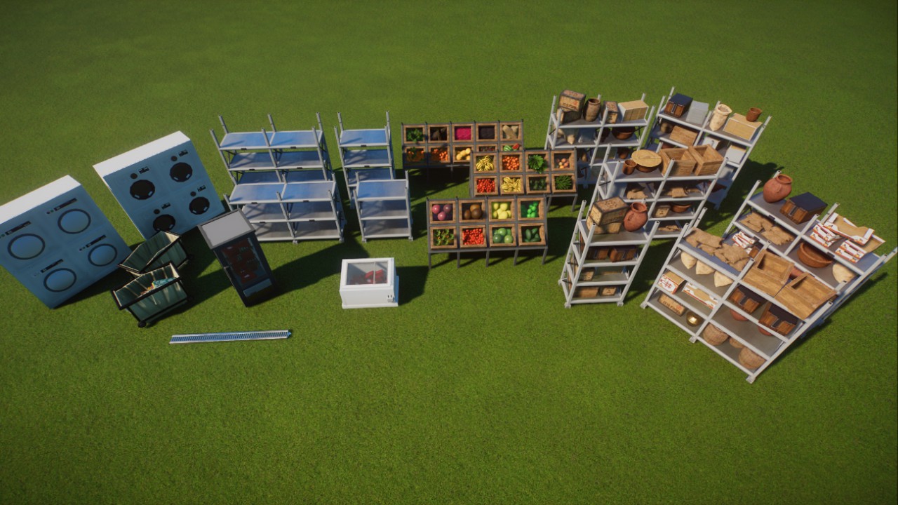 Rework of Warehouse Props by PeteUhr - can now be selected individually