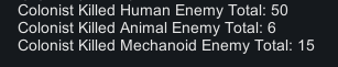 USE Kill Counter mod preview for RimWorld