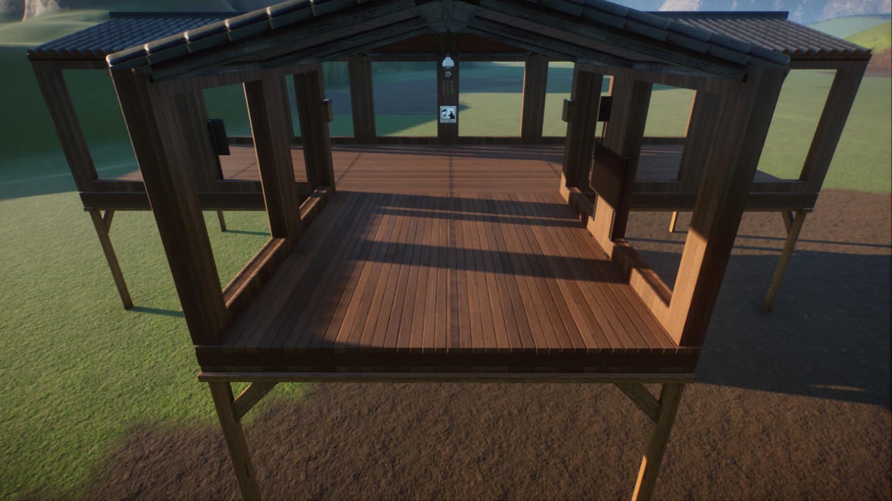 Wooden Guest Bridge T-Junction