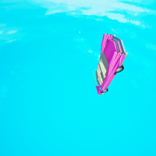 pink car