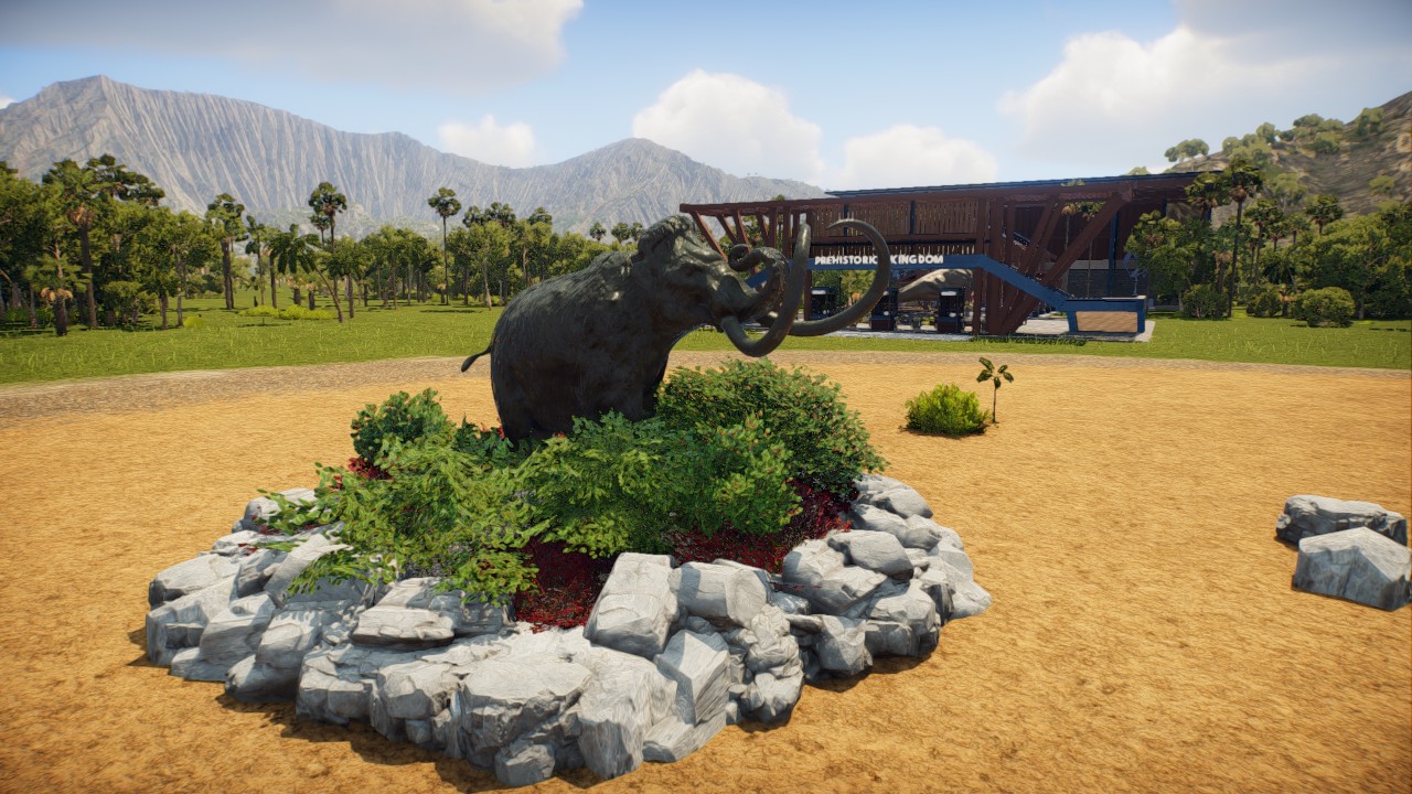 Mamoth statue garden