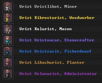 All Dwarves Are Named Urist