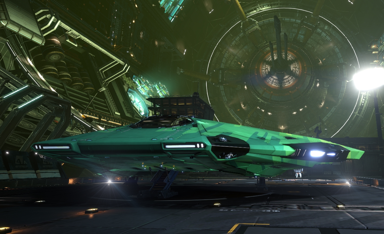 Elite Dangerous Cobra Mk 3 Predator Green