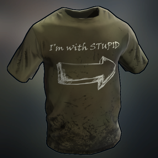 I'm with Stupid / Kick me TShirt