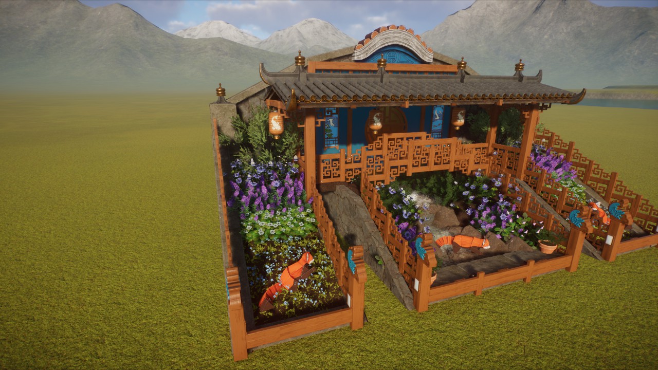 Blue Lotus Kissing Garden Grampers62