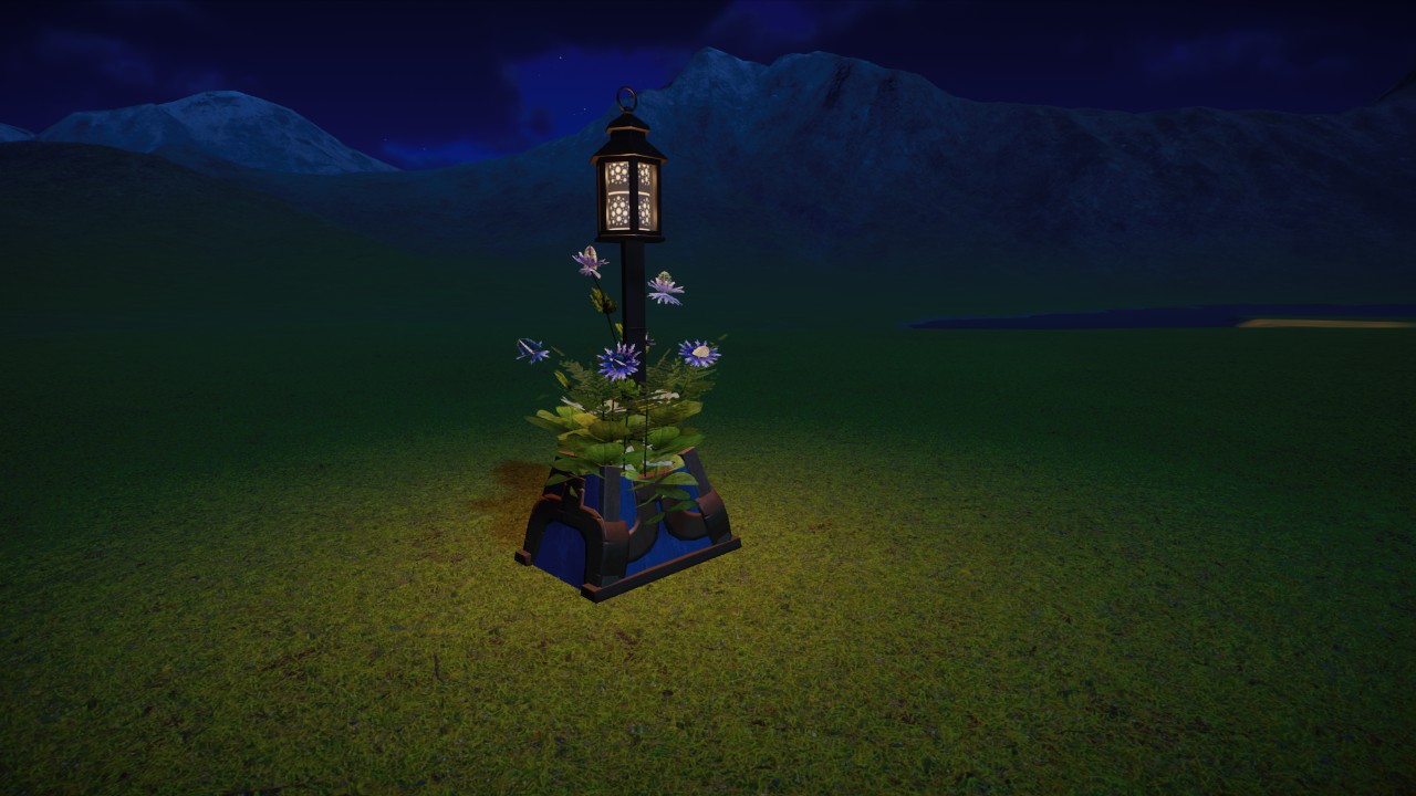 Blue Lotus Path Lamp Deluxe Grampers62