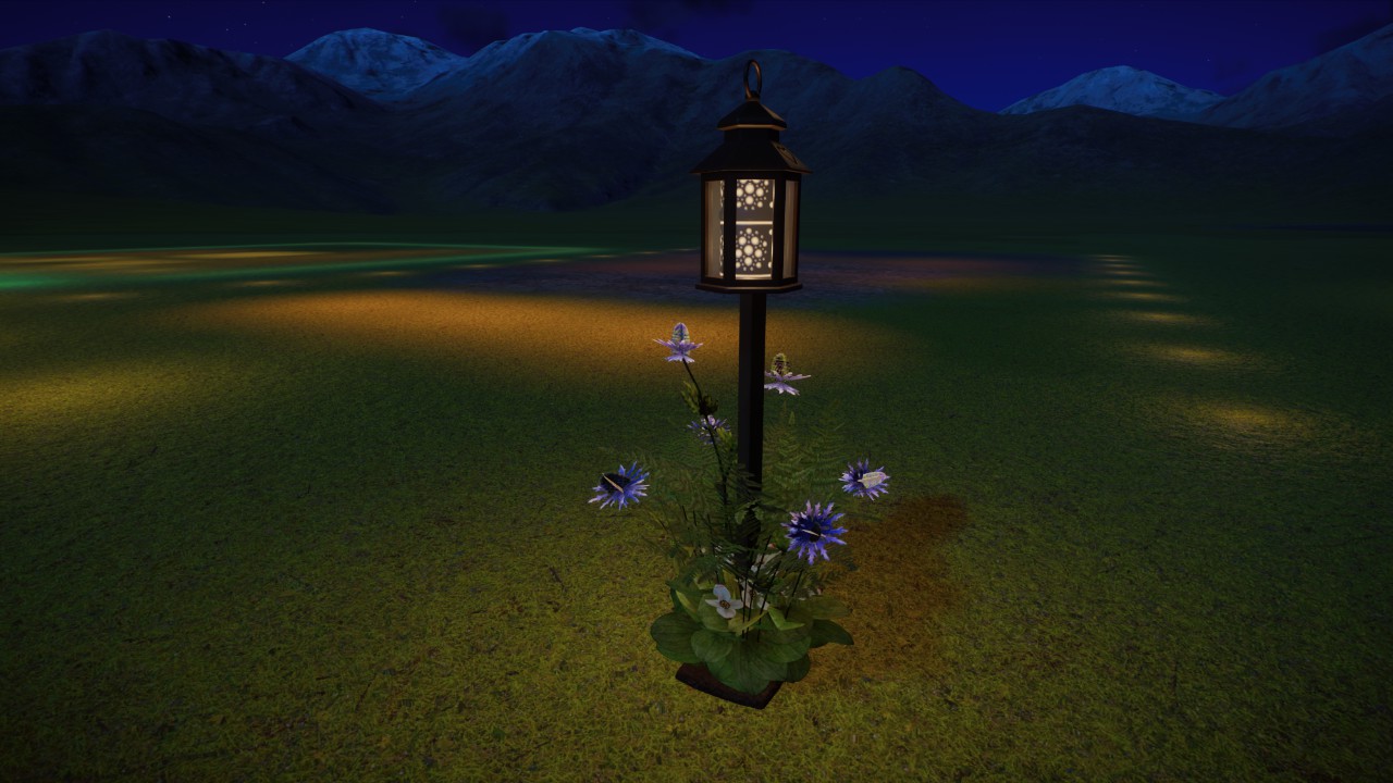 Blue Lotus Path lamp Grampers62
