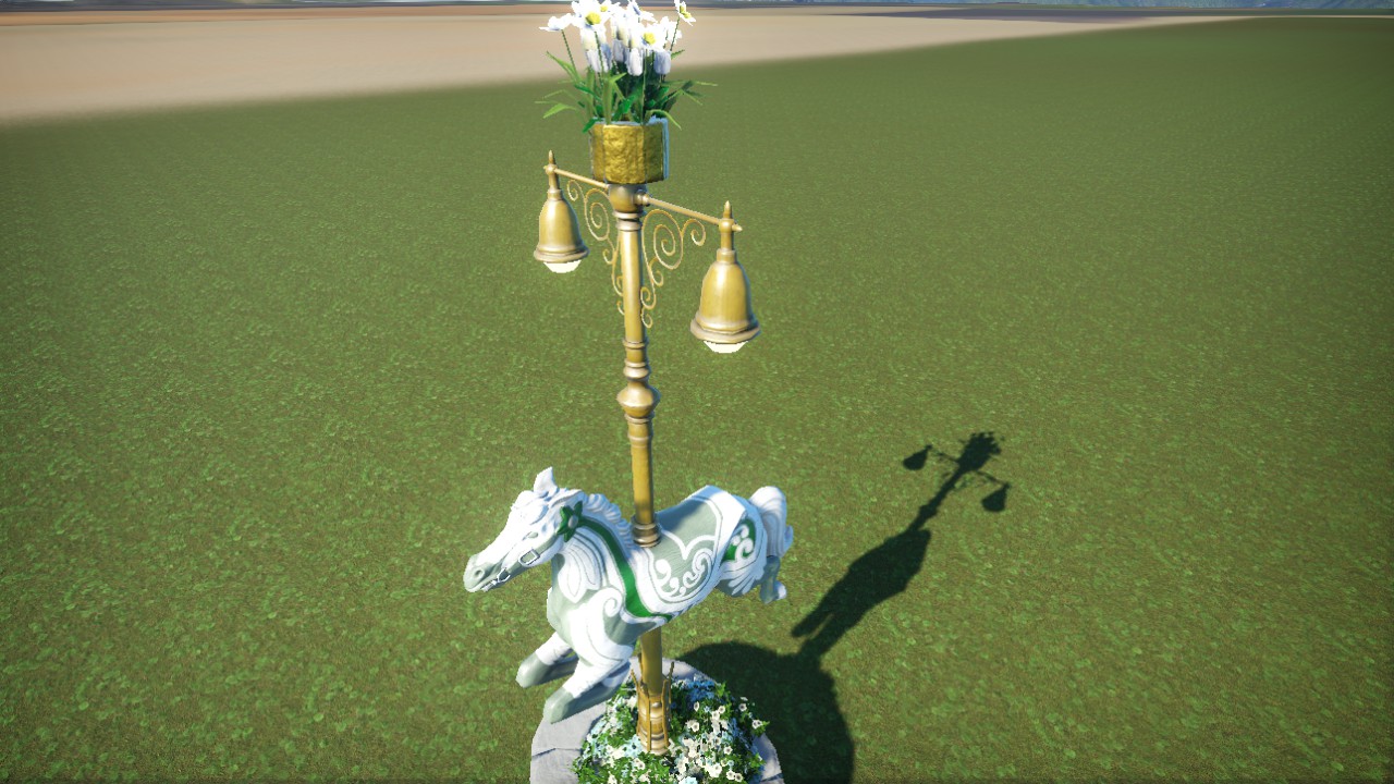 Carousel Horse Light White