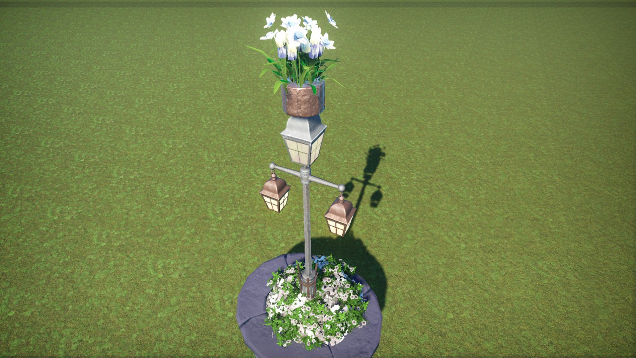 Floral Street Light White 1