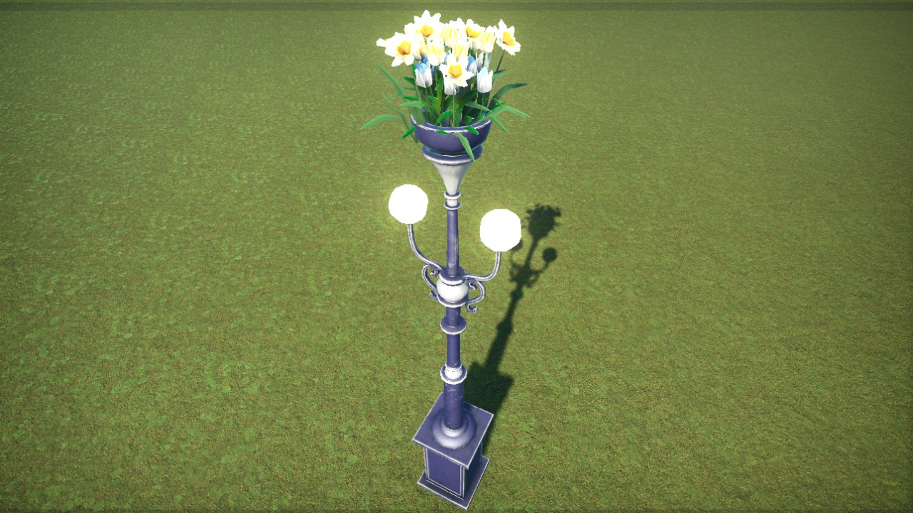 Floral Street Light White 2