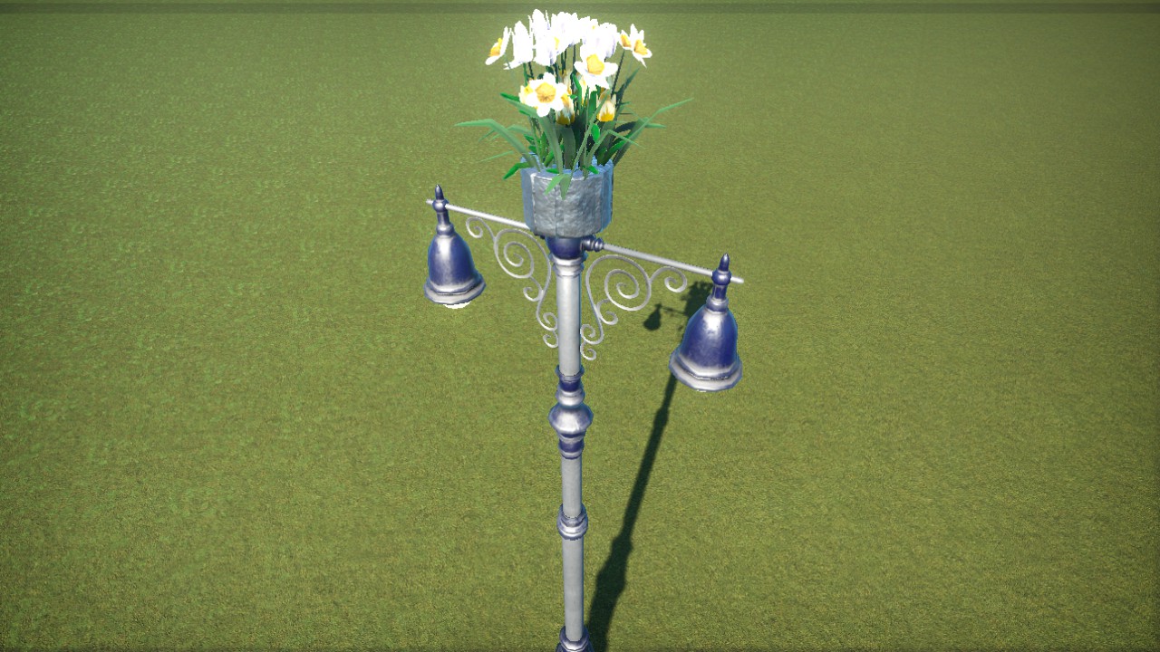 Floral Street Light White 4