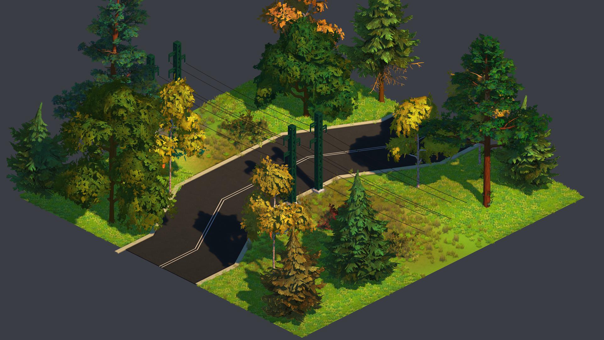 Small transmission lines road.tile