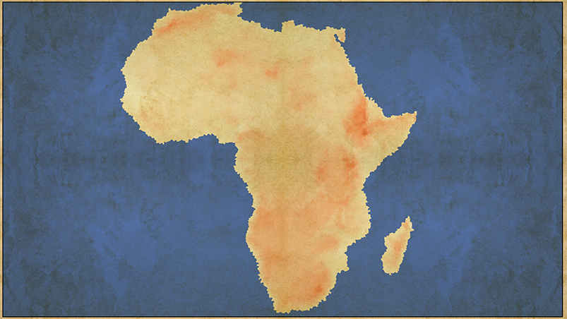 Africa topographic map(非洲地形)