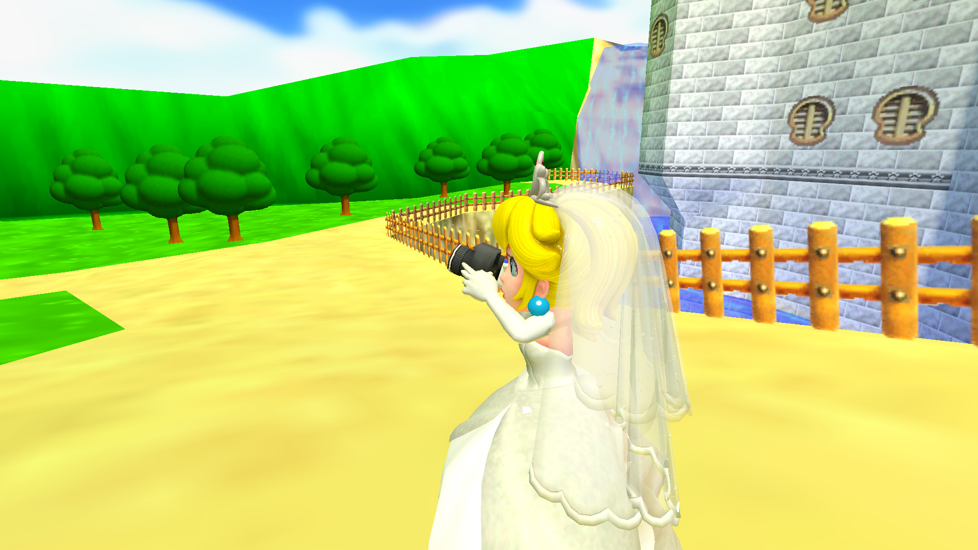 princess peach wedding dress mario odyssey self] Wedding Princess Peach cosplay from Super Mario Odyssey : r/cosplay