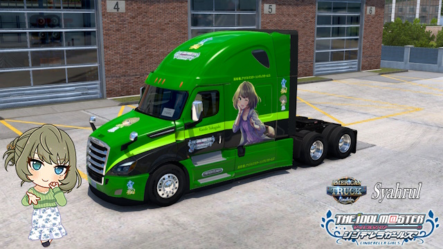 Freightliner Cascadia Kaede Takagaki - The iDOLM@STER Cinderella Girls Skin