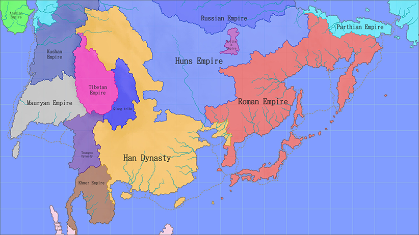 The Roman Empire emigrated to Asia