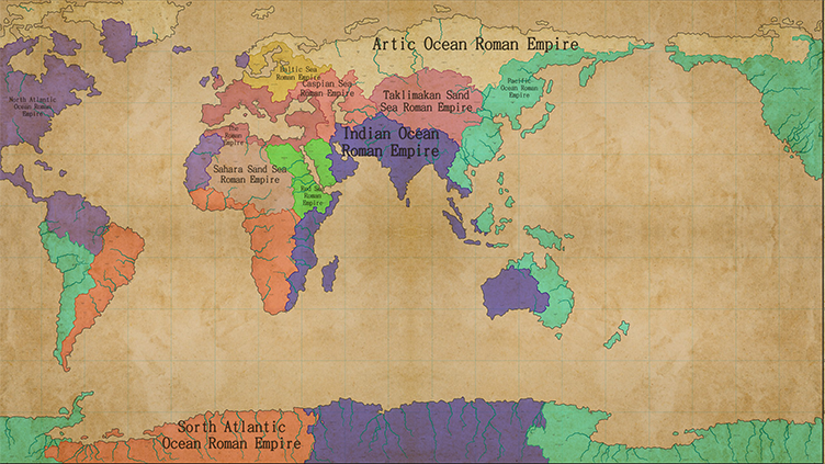 Roman Empire around the world