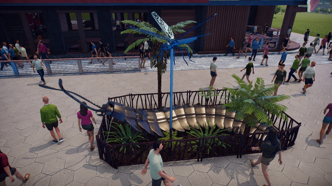 Coastal Carboniferous Statues Display