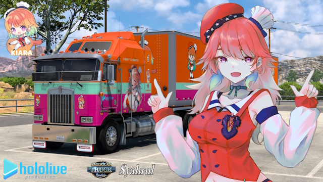 Kenworth K100 Takanashi Kiara - Hololive Combo Skin