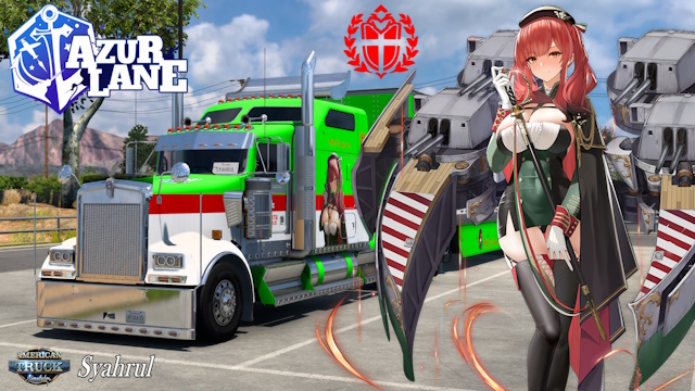 Kenworth W900 RN Zara - Azur Lane Combo Skin