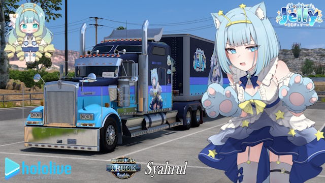 Kenworth W900 Jelly Hoshiumi - Hololive Combo Skin