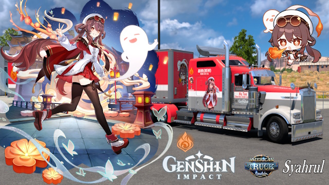 Kenworth W900 Hu Tao (Cherries Snow-Laden) - Genshin Impact Combo Skin