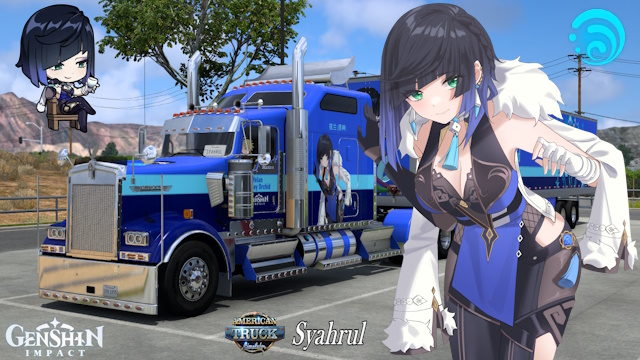 Kenworth W900 Yelan - Genshin Impact Combo Skin
