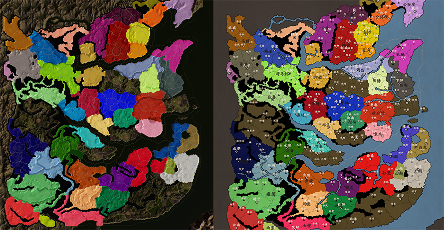 三国志14地图复刻《Romance of the Three Kingdoms XIV》Map Recreation