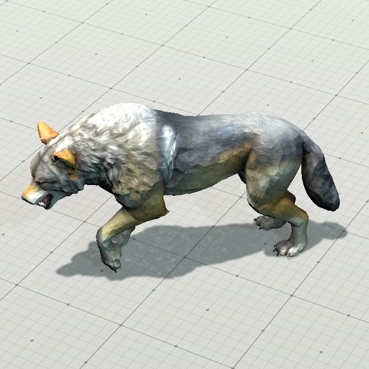 prowling wolf