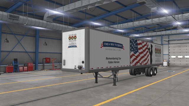 SCS Trailer Wreaths Across America