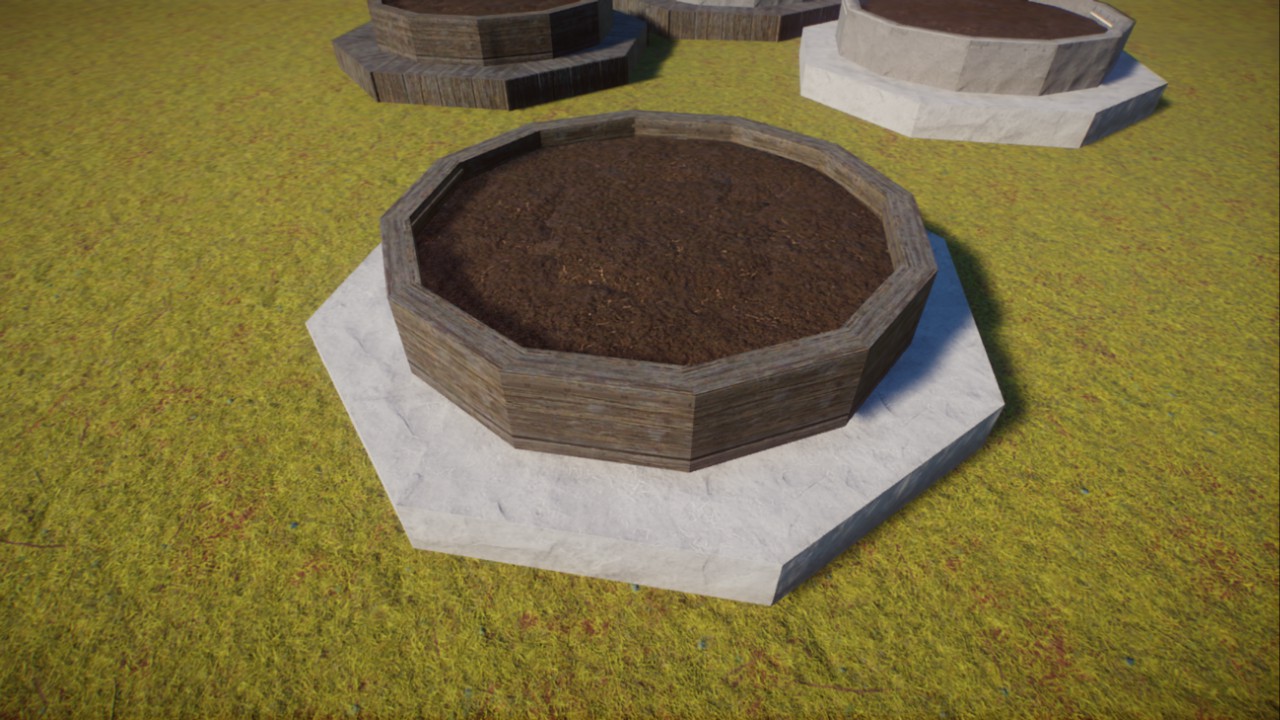 4-Bench Planters with light [by stunfish]