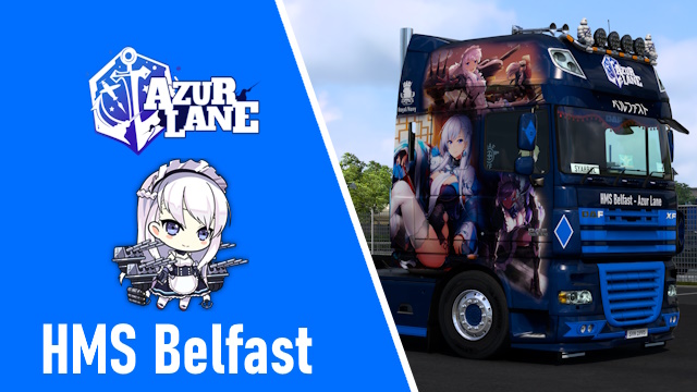 DAF XF 105 HMS Belfast - Azur Lane Skin