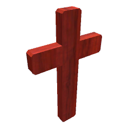 Wooden wall cross
