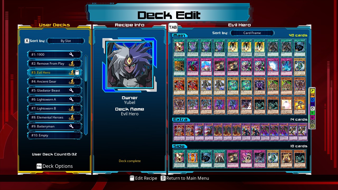 Steam Community :: Screenshot :: My Updated "Evil Hero" Deck (Work in  Process)