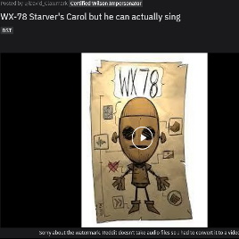 WX Carol – Don't Starve Together Mod