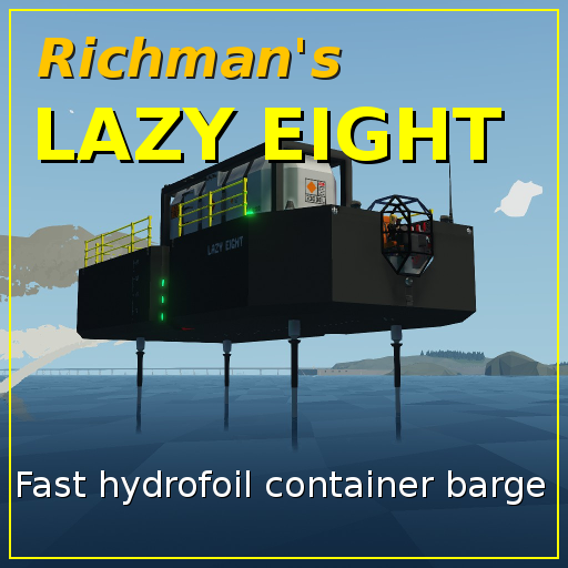 The Lazy Eight - Fast Hydrofoil Container Barge