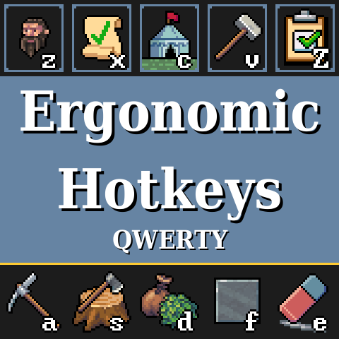 Ergonomic Hotkeys (QWERTY)