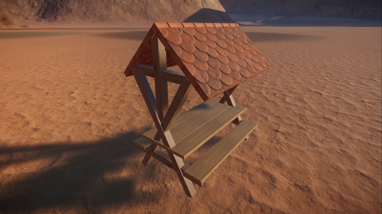 picnic bench/ table realistic size, Picknickbank