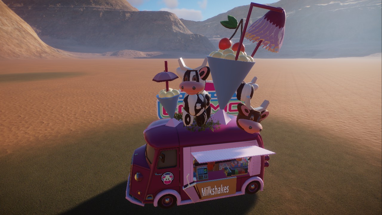 cosmic cow milkshake truck