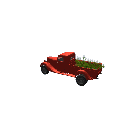 Christmas truck decor