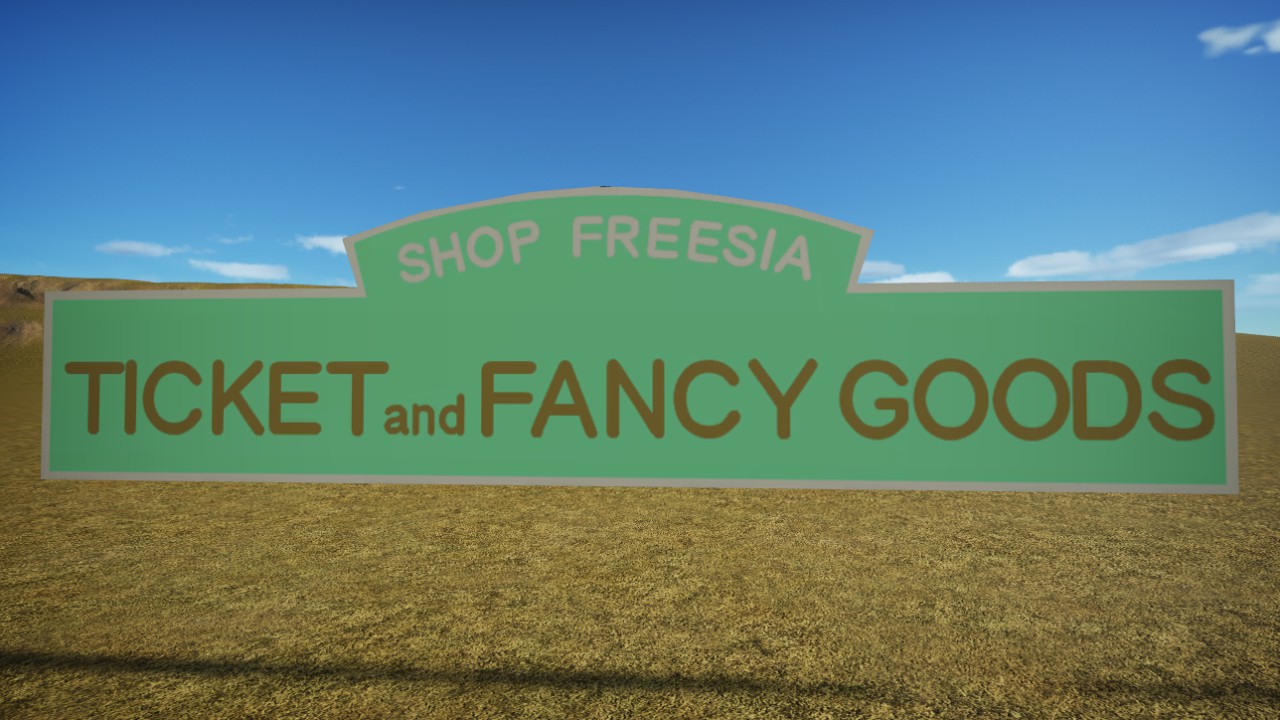 Kawaii Shop Roof Sign Board