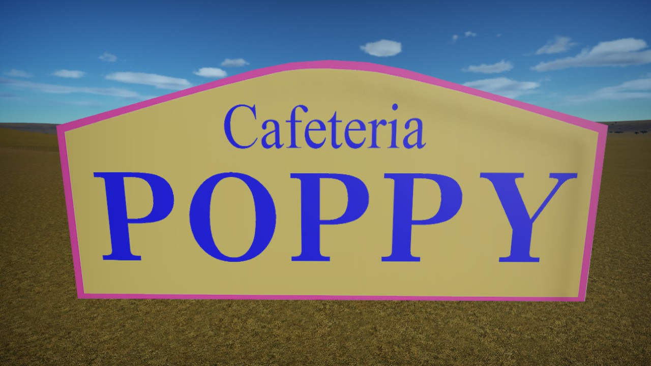 Poppy Sign Board