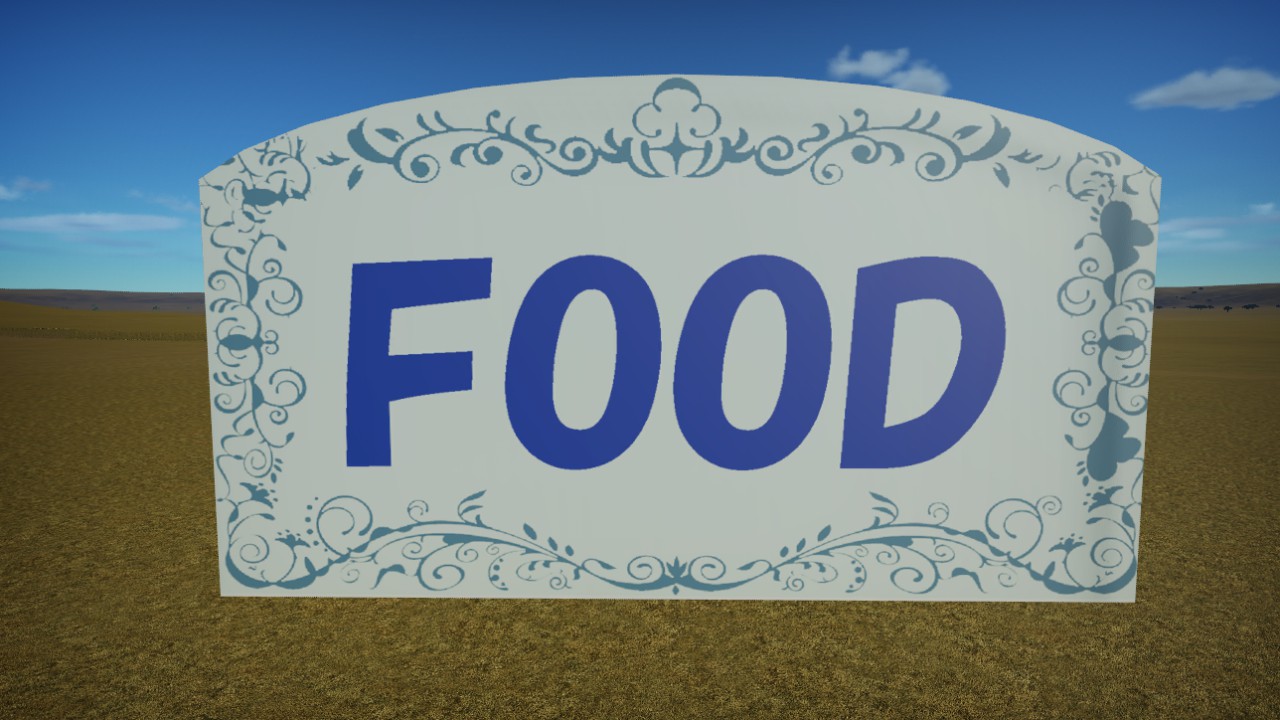 Roof Signboard Food